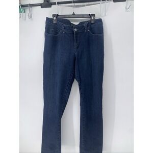 Lee Platinum Label Perfect Fit Skinny Dark Blue Denim Size 14 Pocket Accents